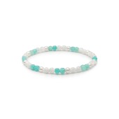 Bratara cu perle naturale, amazonit si mother of pearl DiAmanti 252-06B-G